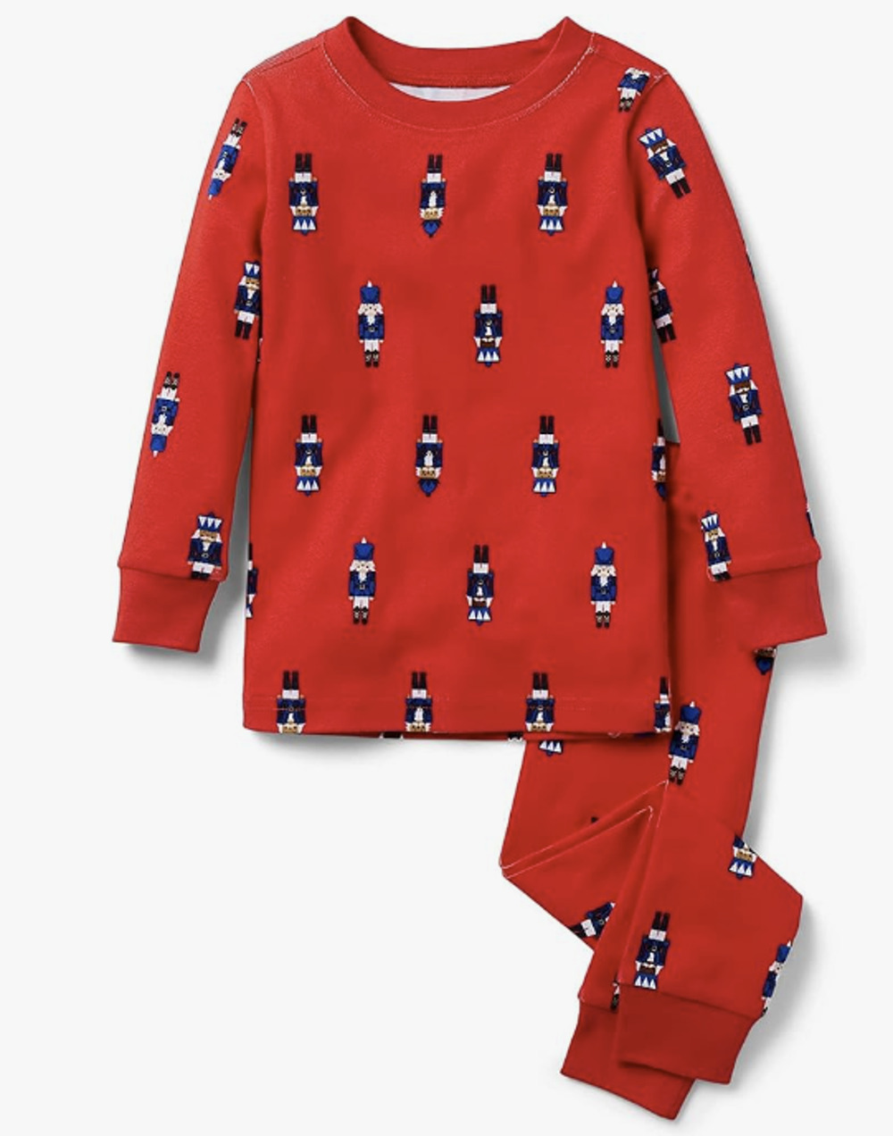 Janie & Jack Kids 5 Red Nutcracker Print Two Piece Holiday Sleepwear Set OS26-26